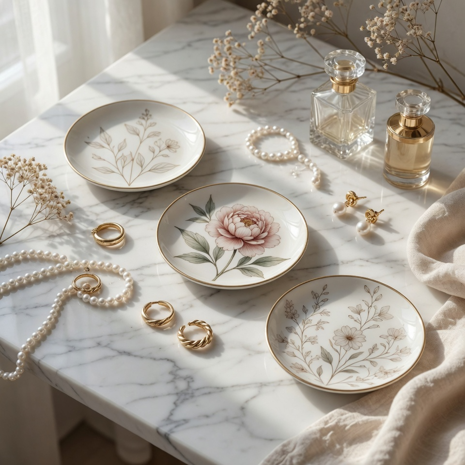 Round Jewelry Dishes