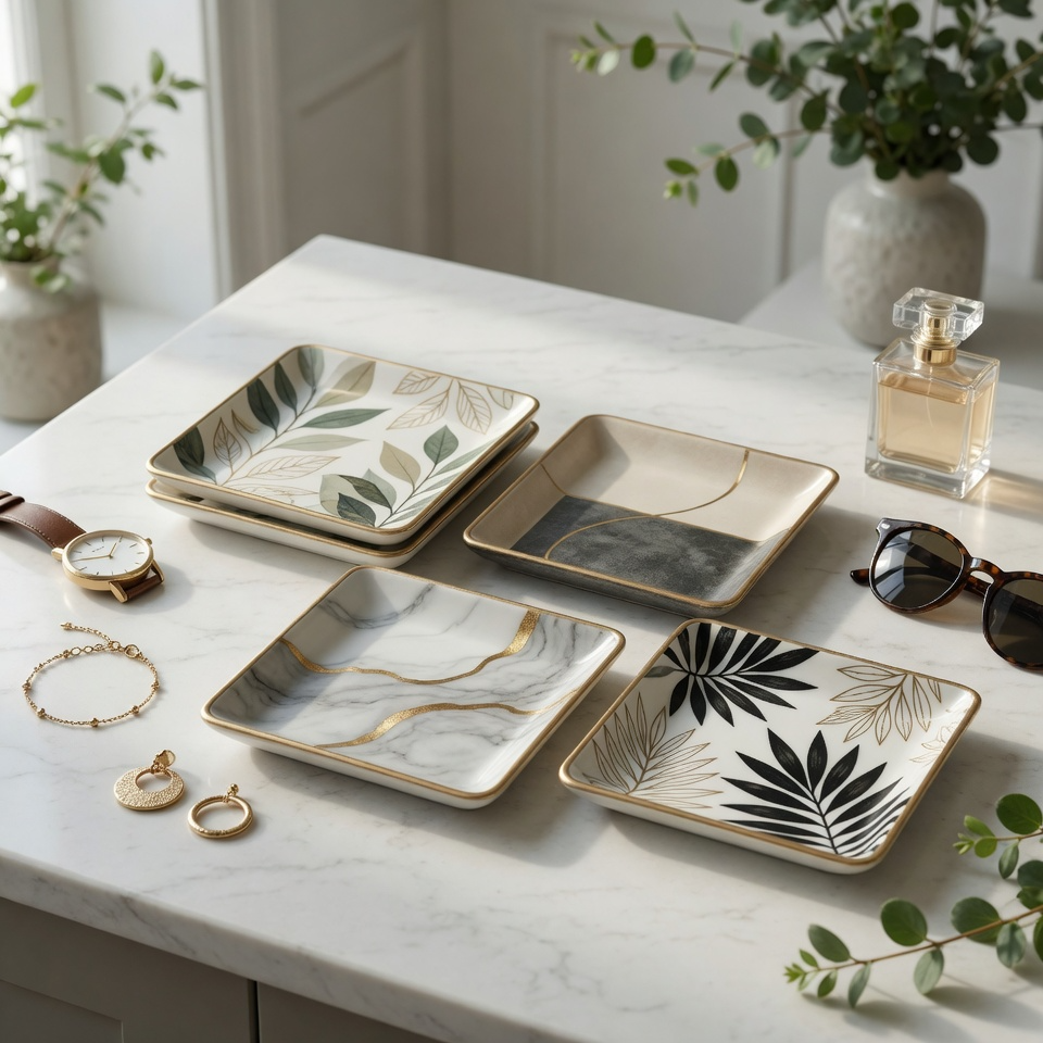 Square Jewelry Dishes
