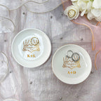 Till Death Jewelry Dish For Couple, Personalized Wedding Ring Dish with Initials, Engagement Ring Holder, Anniversary Gift _NND