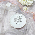 Till Death Jewelry Dish For Couple, Personalized Wedding Ring Dish with Initials, Engagement Ring Holder, Anniversary Gift _NND