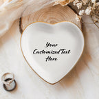 Customized Trinket Dish, Ring Dish Personalized, Customized Gift, Bestie Gift, Heart Shaped Dish, Bridesmaid Gifts, Custom Jewelry Tray