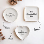 Customized Trinket Dish, Ring Dish Personalized, Customized Gift, Bestie Gift, Heart Shaped Dish, Bridesmaid Gifts, Custom Jewelry Tray
