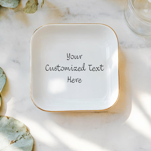 Customized Trinket Dish, Ring Dish Personalized, Customized Gift, Bestie Gift, Heart Shaped Dish, Bridesmaid Gifts, Custom Jewelry Tray