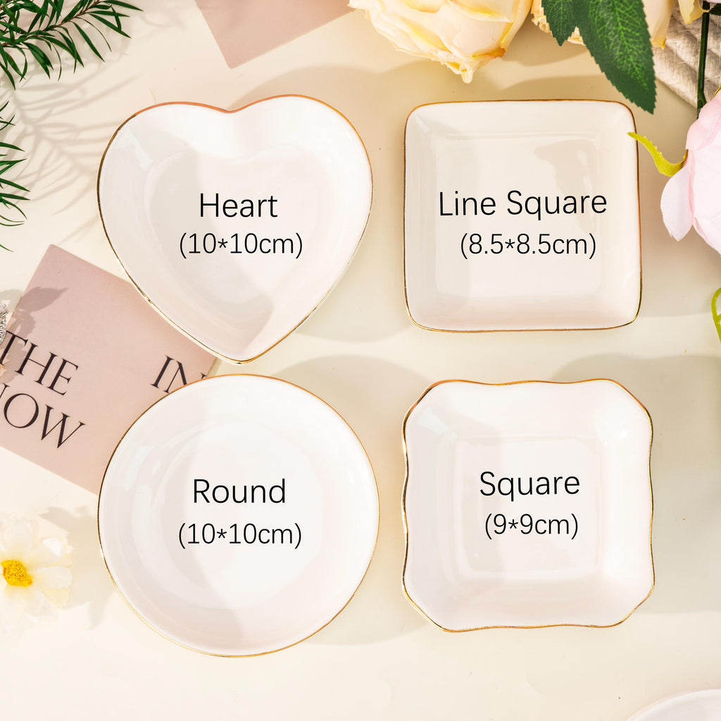 Personalized Birth Flower Jewelry Dish,Floral Name Trinket Dish,Wedding Bridesmaid Ring Dish,Jewelry Dish for Women,Christmas Gift for Her
