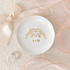 Till Death Jewelry Dish For Couple, Personalized Wedding Ring Dish with Initials, Engagement Ring Holder, Anniversary Gift _NND