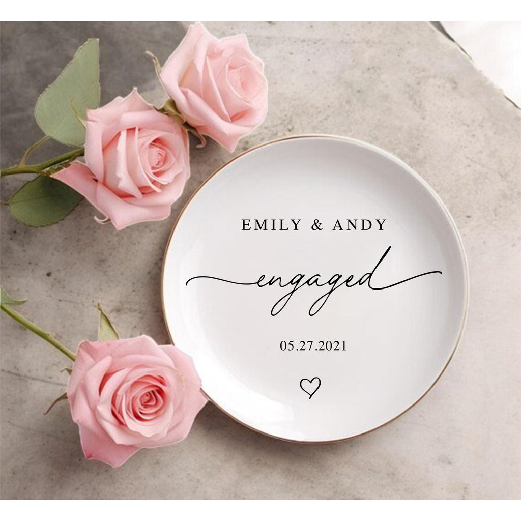 Wedding Gifts for Couple, Custom Ring Dish, Personalized Ring Dish, Couples Gift, Bridal Shower Gift, Personalized Engagement Gift for Bride