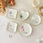 Personalized Jewelry Dish/ Bridesmaid Gifts/ Engagement Ring Dish/ Birthday Gift for Her/ Graduation Gift/ Bridal Shower Gift/ Gift for Mom