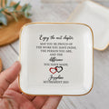 Happy Retirement Trinket Dish, Custom Jewelry Dish, Ceramic Ring Dish, Gift for Colleague, Unique Gift, Gift for Retirees, Personalized Gift