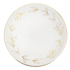 Gold Leaves Ceramic Jewelry Dish: Small Trinket Tray, Ring Holder