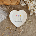 Sisters are Different Flowers from the Same Garden, Personalized Ring Dish for Sister, Besties Flower Ring Holder, Friendship Jewelry Dish