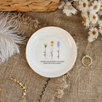 Sisters are Different Flowers from the Same Garden, Personalized Ring Dish for Sister, Besties Flower Ring Holder, Friendship Jewelry Dish