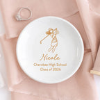 Golf Jewelry Dish: High School Senior Night Gifts For Girls Team 2025