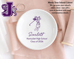Golf Jewelry Dish: High School Senior Night Gifts For Girls Team 2025