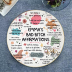 Personalized Ceramic Jewelry Dish: Swear Affirmations, Funny Gift