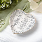 Personalized Christian Name Jewelry Dish With Bible Verses,God Says I Am Toile De Jouy,Custom Scripture Gifts,Religious Gifts For Her,Xmas