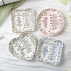 Personalized Christian Name Jewelry Dish With Bible Verses,God Says I Am Toile De Jouy,Custom Scripture Gifts,Religious Gifts For Her,Xmas